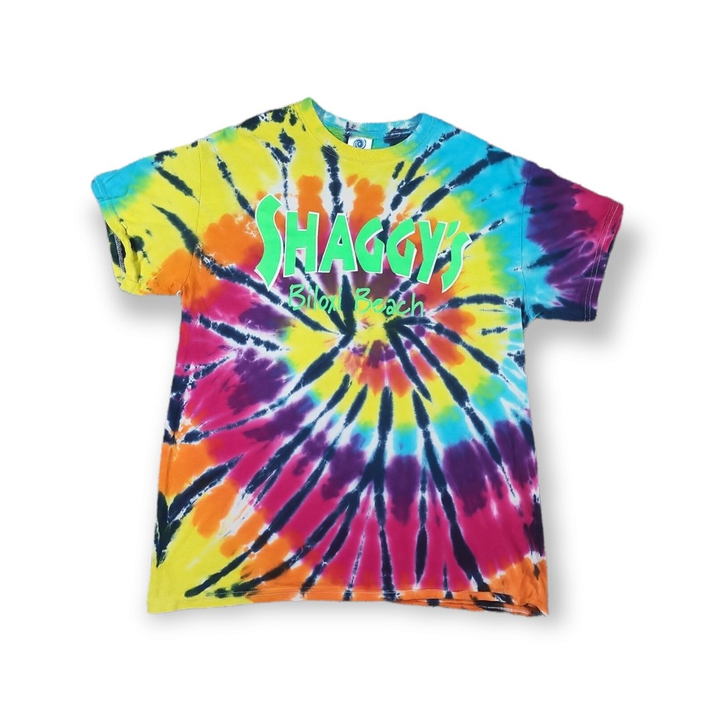 Colortone‎ Shaggy's Biloxi Beach Tie Dye Short Sleeve T-Shirt Men's Size M